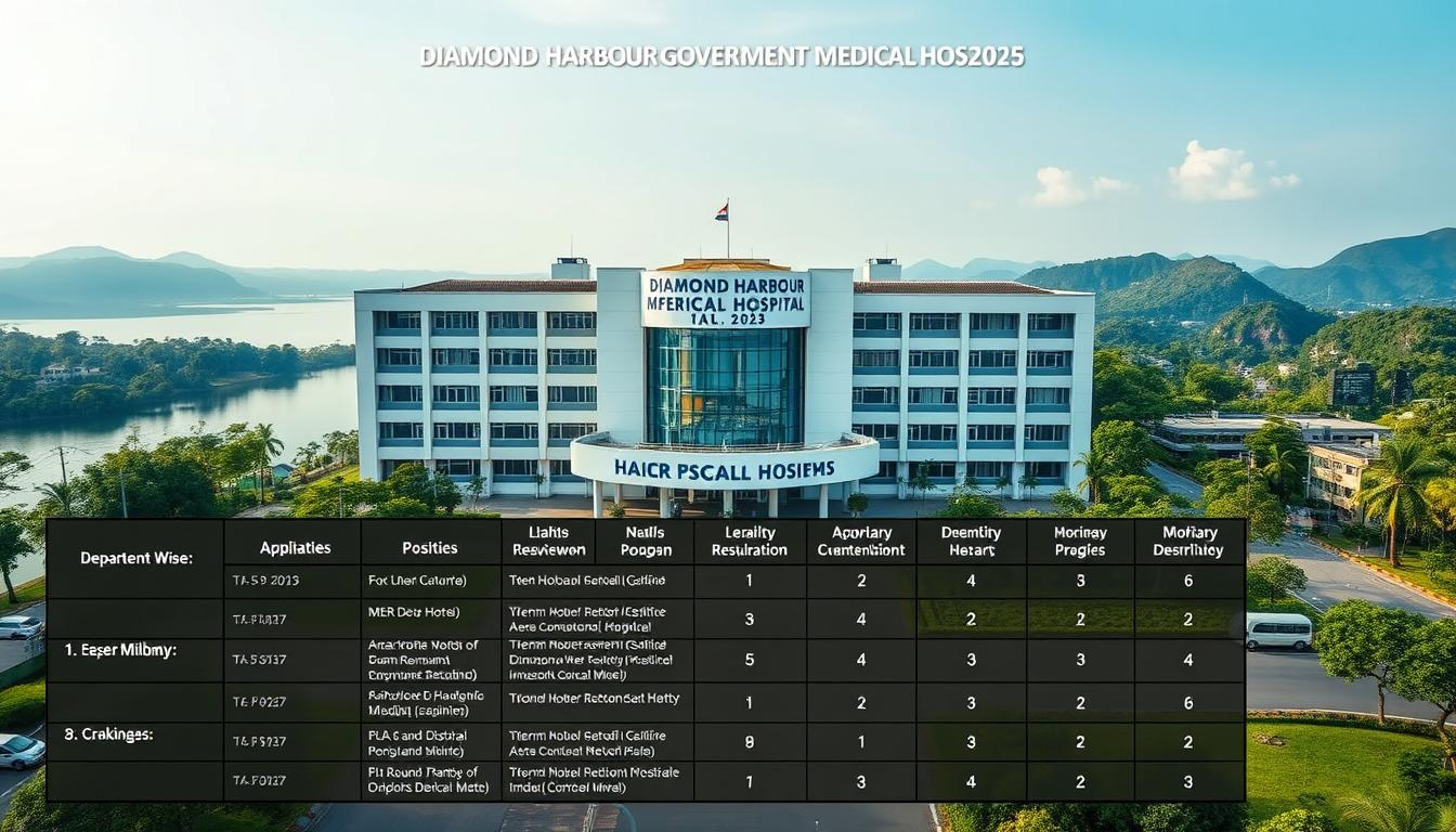 Diamond Harbour Government Medical Hospital Recruitment 2025 | डायमंड हार्बर गवर्नमेंट मेडिकल हॉस्पिटल भर्ती 2025